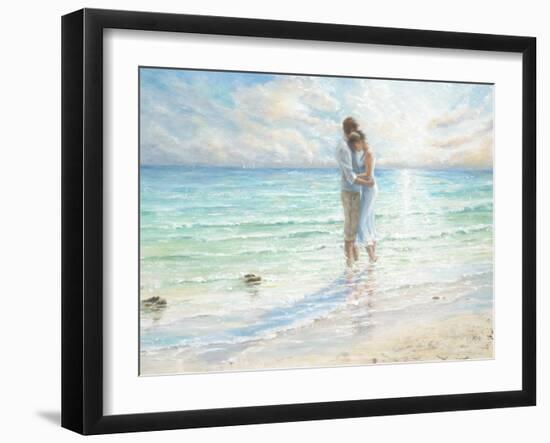 Seaside Embrace-Karen Wallis-Framed Art Print