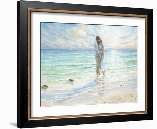 Seaside Embrace-Karen Wallis-Framed Art Print