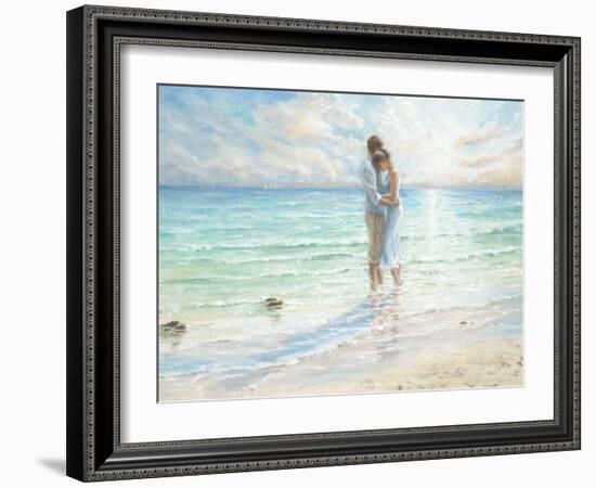 Seaside Embrace-Karen Wallis-Framed Art Print