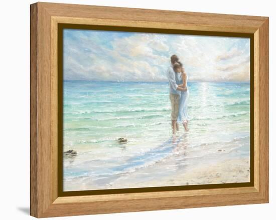 Seaside Embrace-Karen Wallis-Framed Stretched Canvas