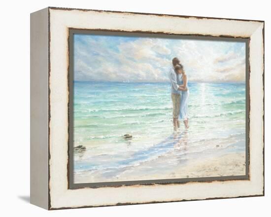 Seaside Embrace-Karen Wallis-Framed Stretched Canvas