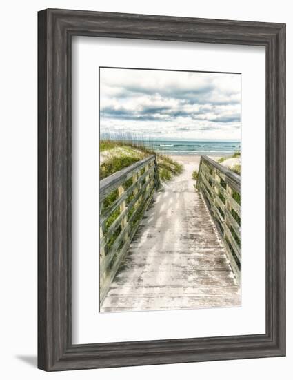 Seaside Entry-Mary Lou Johnson-Framed Art Print