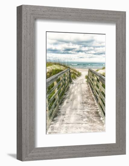 Seaside Entry-Mary Lou Johnson-Framed Art Print