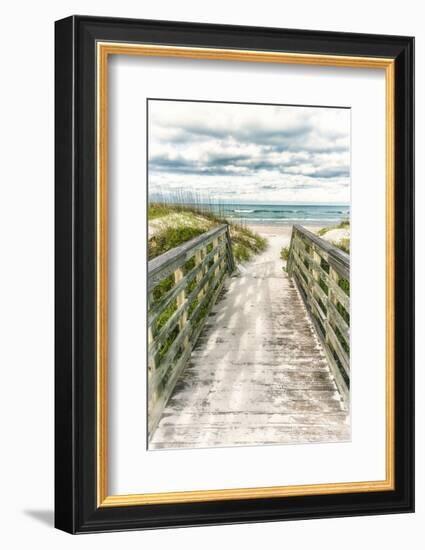 Seaside Entry-Mary Lou Johnson-Framed Art Print