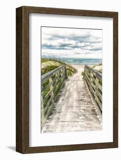 Seaside Entry-Mary Lou Johnson-Framed Art Print