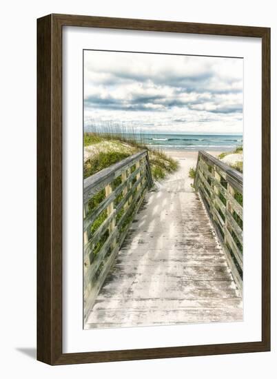 Seaside Entry-Mary Lou Johnson-Framed Art Print