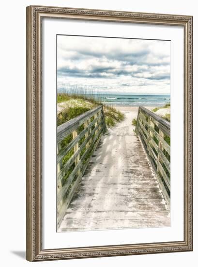 Seaside Entry-Mary Lou Johnson-Framed Giclee Print