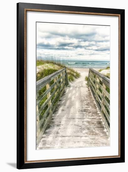 Seaside Entry-Mary Lou Johnson-Framed Giclee Print