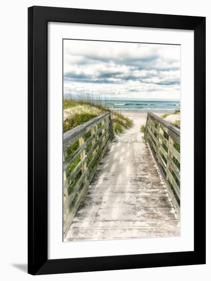 Seaside Entry-Mary Lou Johnson-Framed Giclee Print