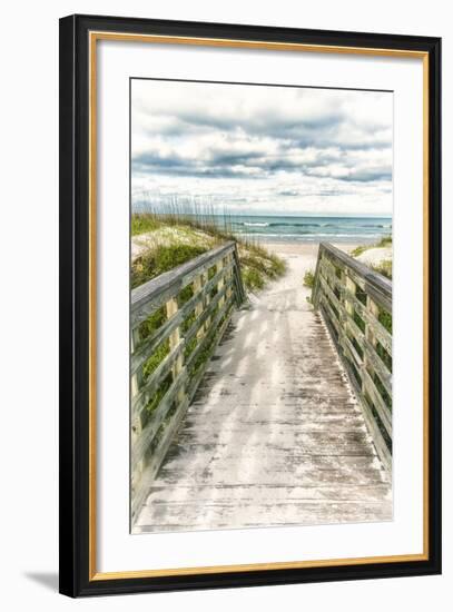 Seaside Entry-Mary Lou Johnson-Framed Giclee Print