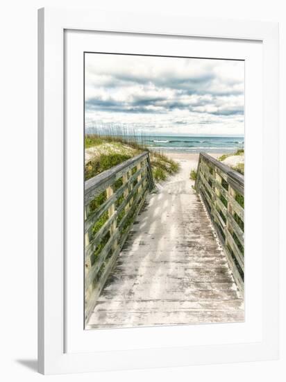Seaside Entry-Mary Lou Johnson-Framed Giclee Print