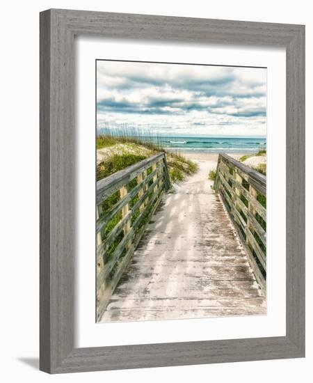 Seaside Entry-Mary Lou Johnson-Framed Photo