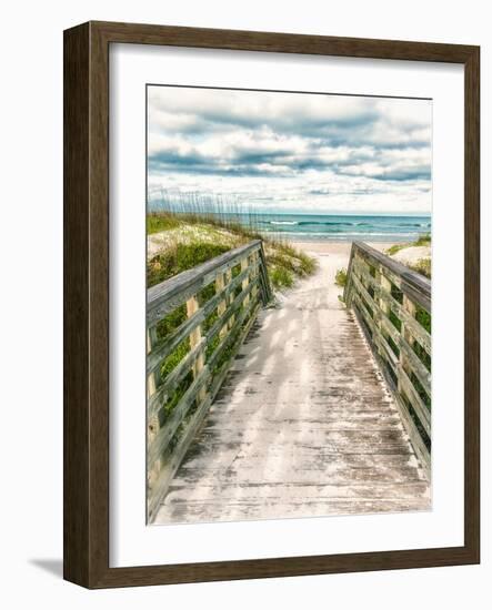 Seaside Entry-Mary Lou Johnson-Framed Photo