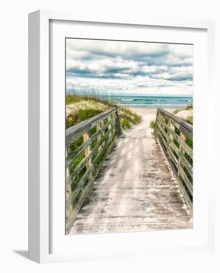 Seaside Entry-Mary Lou Johnson-Framed Photo