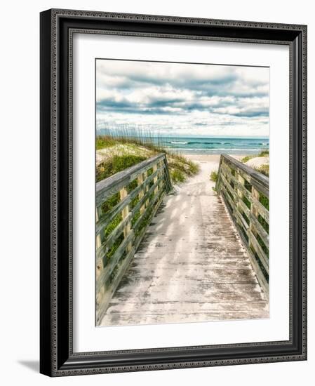 Seaside Entry-Mary Lou Johnson-Framed Photo