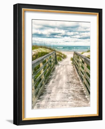 Seaside Entry-Mary Lou Johnson-Framed Photo