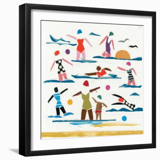 Seaside Frolics-Jenny Frean-Framed Giclee Print