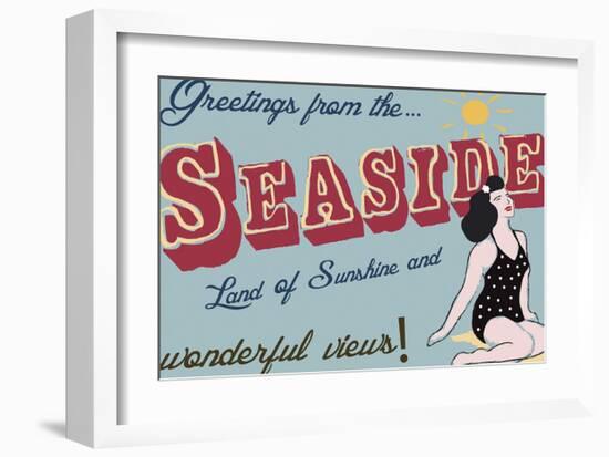 Seaside Greetings-The Vintage Collection-Framed Giclee Print