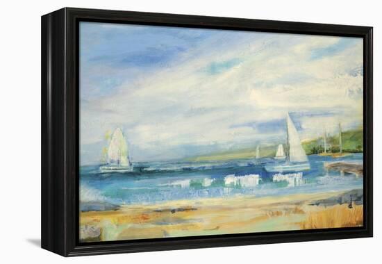 Seaside Harbor I-Jill Martin-Framed Stretched Canvas