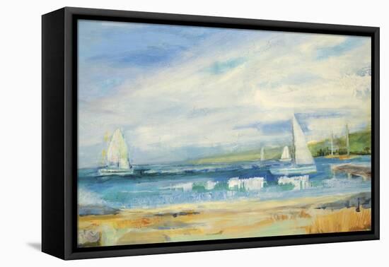 Seaside Harbor I-Jill Martin-Framed Stretched Canvas