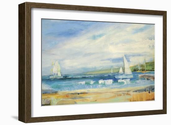 Seaside Harbor I-Jill Martin-Framed Art Print