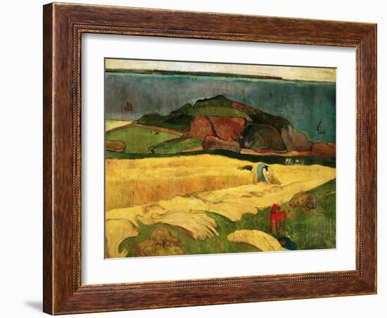 Seaside Harvest, 1890-Paul Gauguin-Framed Giclee Print