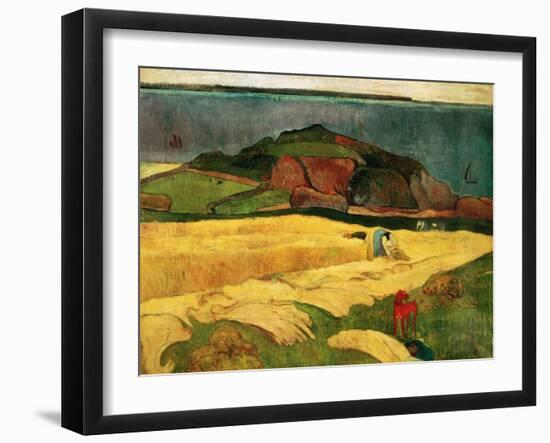 Seaside Harvest, 1890-Paul Gauguin-Framed Giclee Print