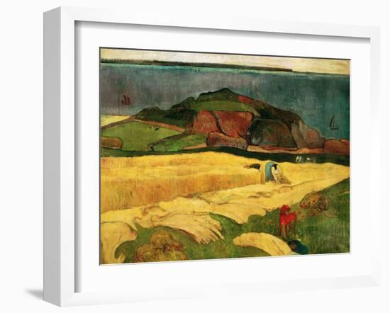 Seaside Harvest, 1890-Paul Gauguin-Framed Giclee Print