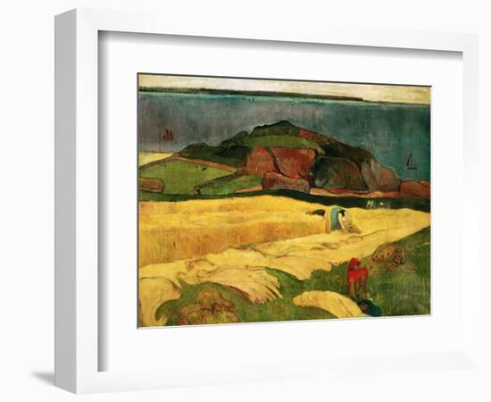 Seaside Harvest, 1890-Paul Gauguin-Framed Giclee Print