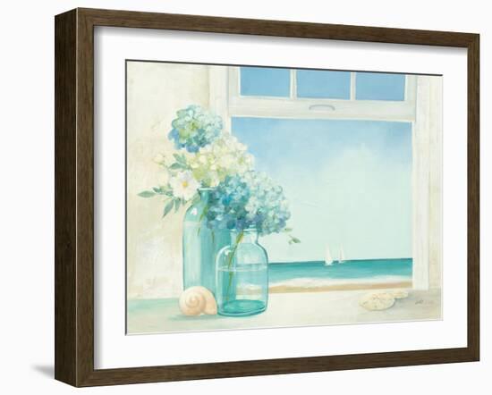 Seaside Hydrangea-null-Framed Art Print