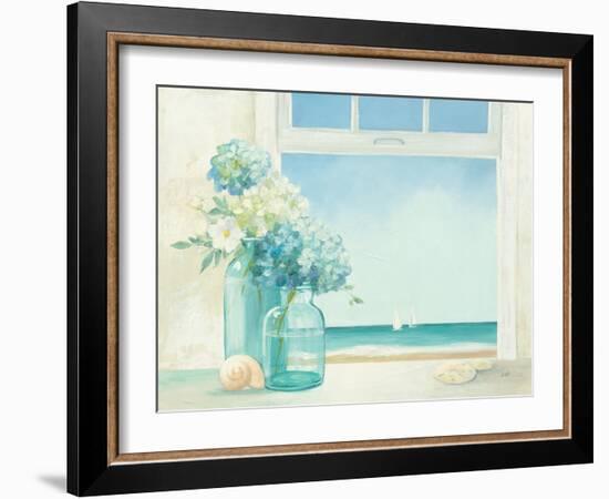 Seaside Hydrangea-null-Framed Art Print