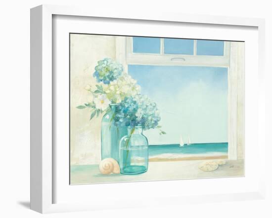 Seaside Hydrangea-null-Framed Art Print