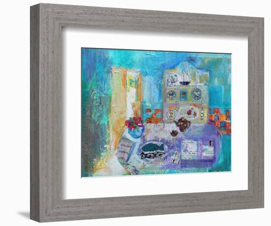 Seaside Kitchen-Sylvia Paul-Framed Giclee Print