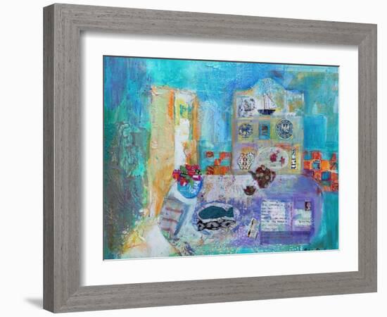 Seaside Kitchen-Sylvia Paul-Framed Giclee Print