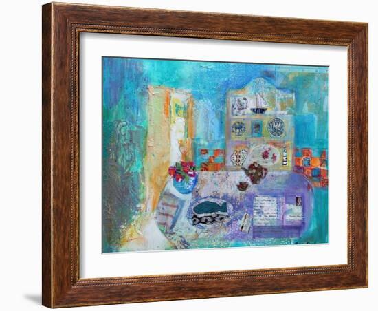 Seaside Kitchen-Sylvia Paul-Framed Giclee Print