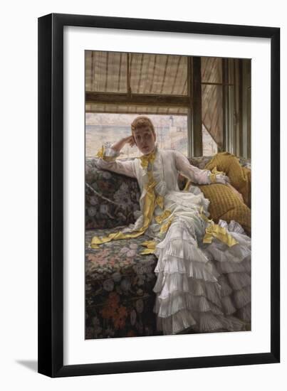 Seaside; La Reverie-James Tissot-Framed Giclee Print