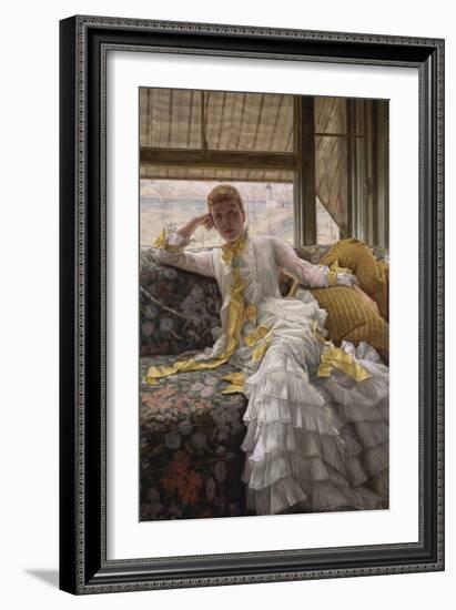 Seaside; La Reverie-James Tissot-Framed Giclee Print