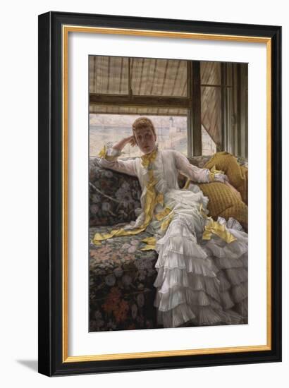 Seaside; La Reverie-James Tissot-Framed Giclee Print