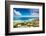 Seaside of Cape Town, Beautiful Coastal City in the Africa, Panoramic Landscape, Modern Buildings,-Anna Omelchenko-Framed Photographic Print