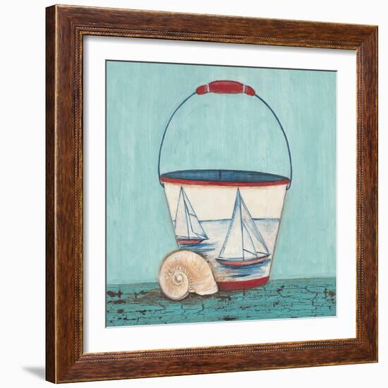 Seaside Pail-Elle Summers-Framed Art Print