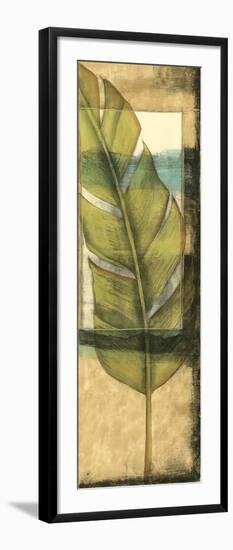 Seaside Palms V - Gold Leaf-Jennifer Goldberger-Framed Art Print