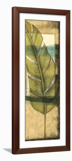 Seaside Palms V - Gold Leaf-Jennifer Goldberger-Framed Art Print
