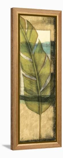 Seaside Palms V - Gold Leaf-Jennifer Goldberger-Framed Stretched Canvas