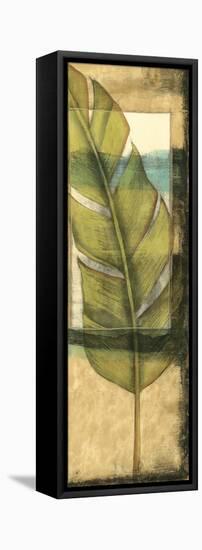 Seaside Palms V - Gold Leaf-Jennifer Goldberger-Framed Stretched Canvas
