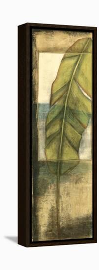 Seaside Palms VI - Gold Leaf-Jennifer Goldberger-Framed Stretched Canvas