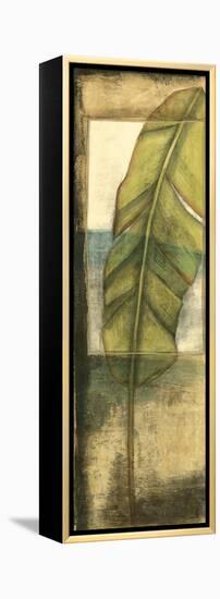 Seaside Palms VI - Gold Leaf-Jennifer Goldberger-Framed Stretched Canvas