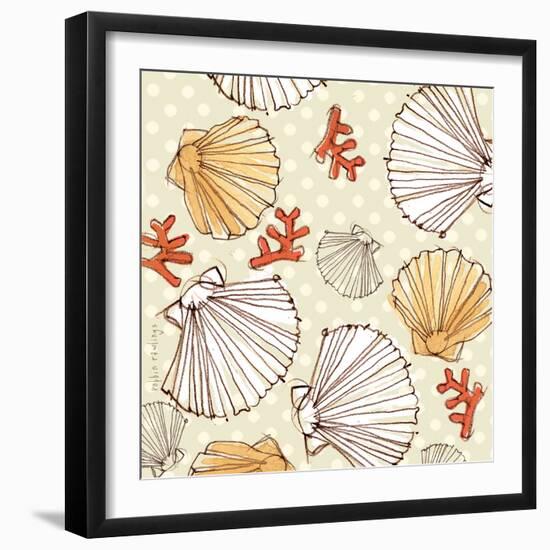 Seaside Pattern 1-Robbin Rawlings-Framed Art Print