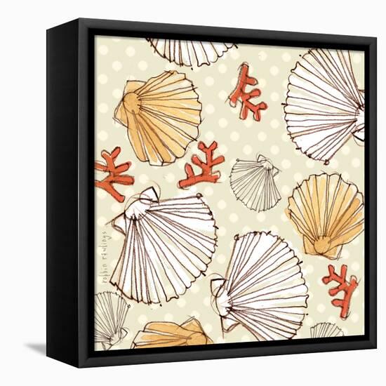 Seaside Pattern 1-Robbin Rawlings-Framed Stretched Canvas