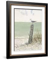 Seaside Perch-Arnie Fisk-Framed Art Print