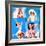 Seaside Pin-Ups-Piddix-Framed Art Print